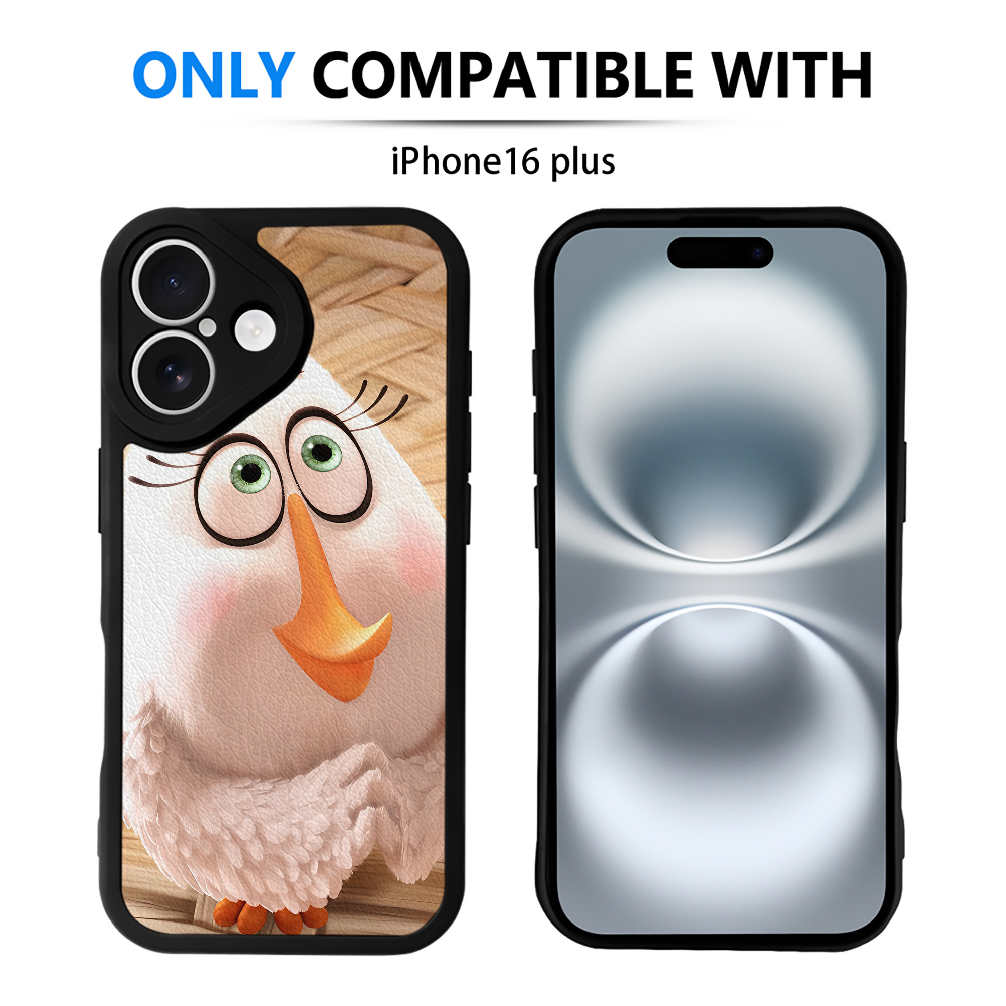 （画像用） Angry Birds アングリーバード 【iPhone 16シリーズ対応】シリコンスマホケース（レザー調） 材質：シリコン